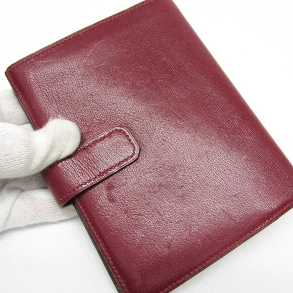 HERMES Red Leather Wallet - Picture 7 of 13